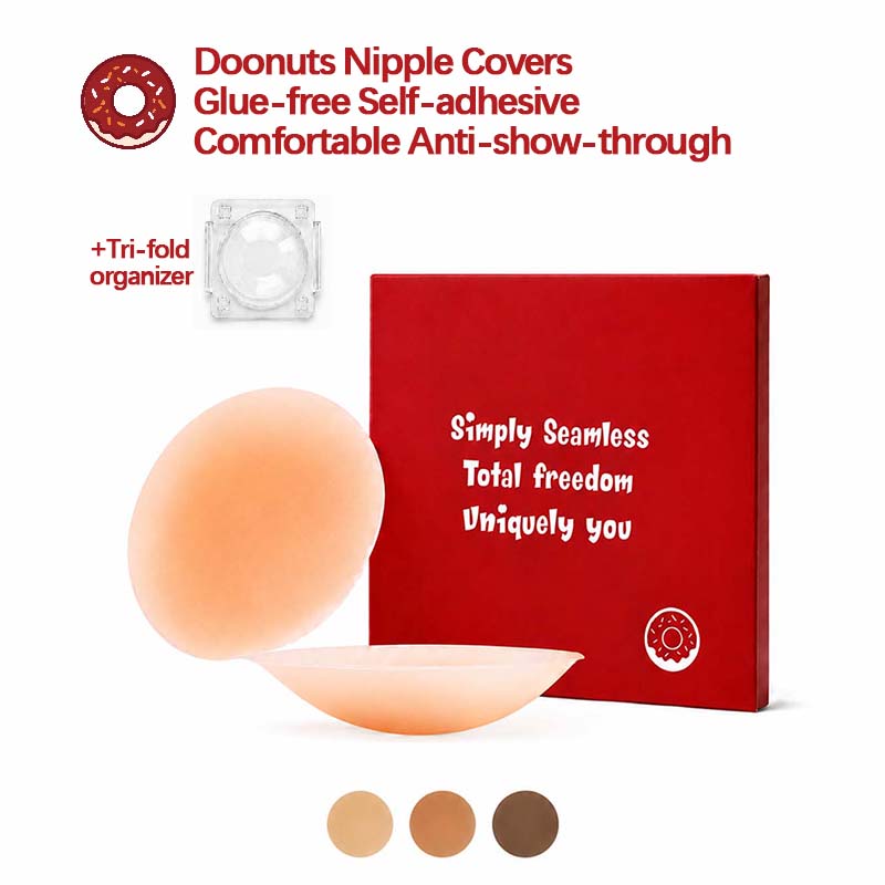 Nipple Cover Pasties - DOONUTS BODY Seamless Medical Silicone Pasties: