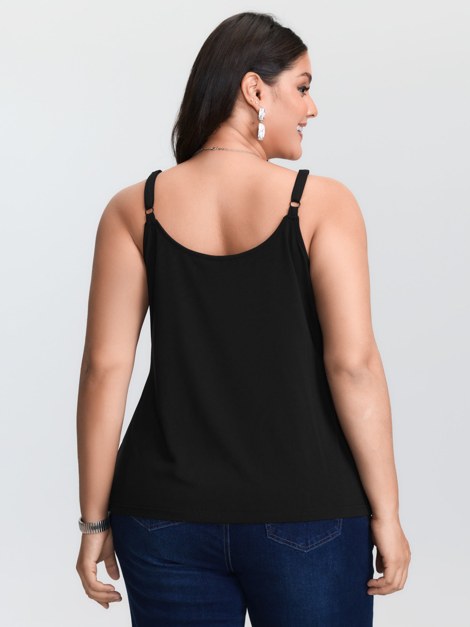 Plus‑size Black Knitted Camiso - Cami Top Lace review and price